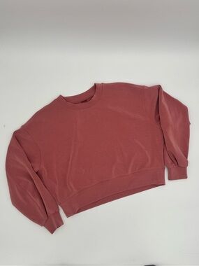 lululemon athletica Relaxed Crew Sweatshirt in Dusty Rose pink